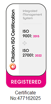 ISO certification logo for dona donations