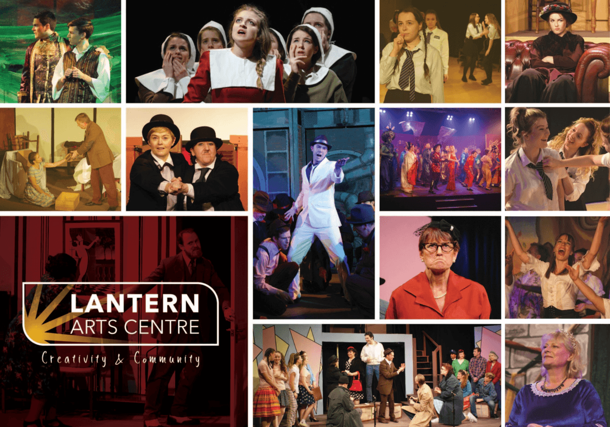 Lantern Arts centre promotional image where donations can be made via cards contactless