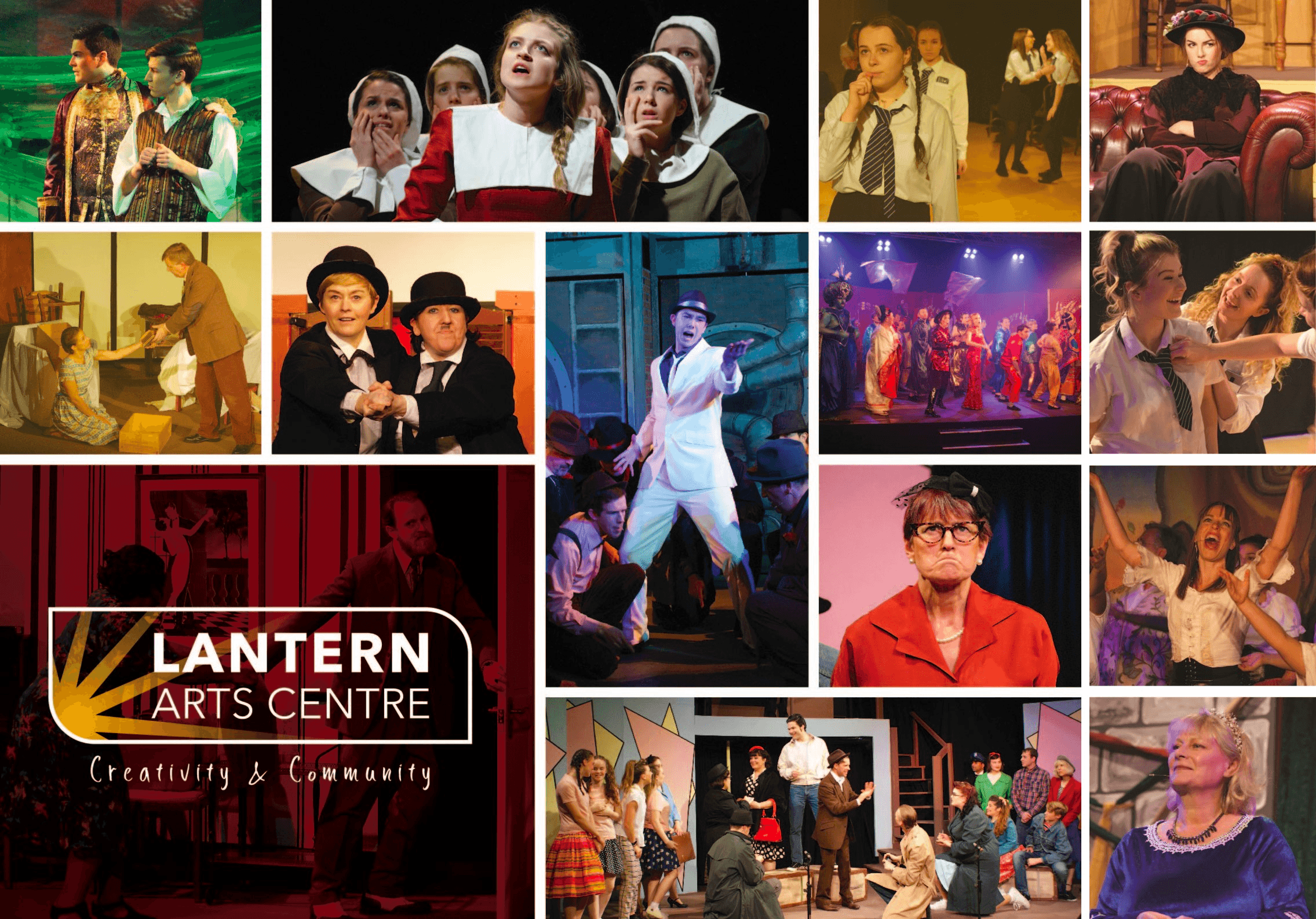 Lantern Arts centre promotional image where donations can be made via cards contactless