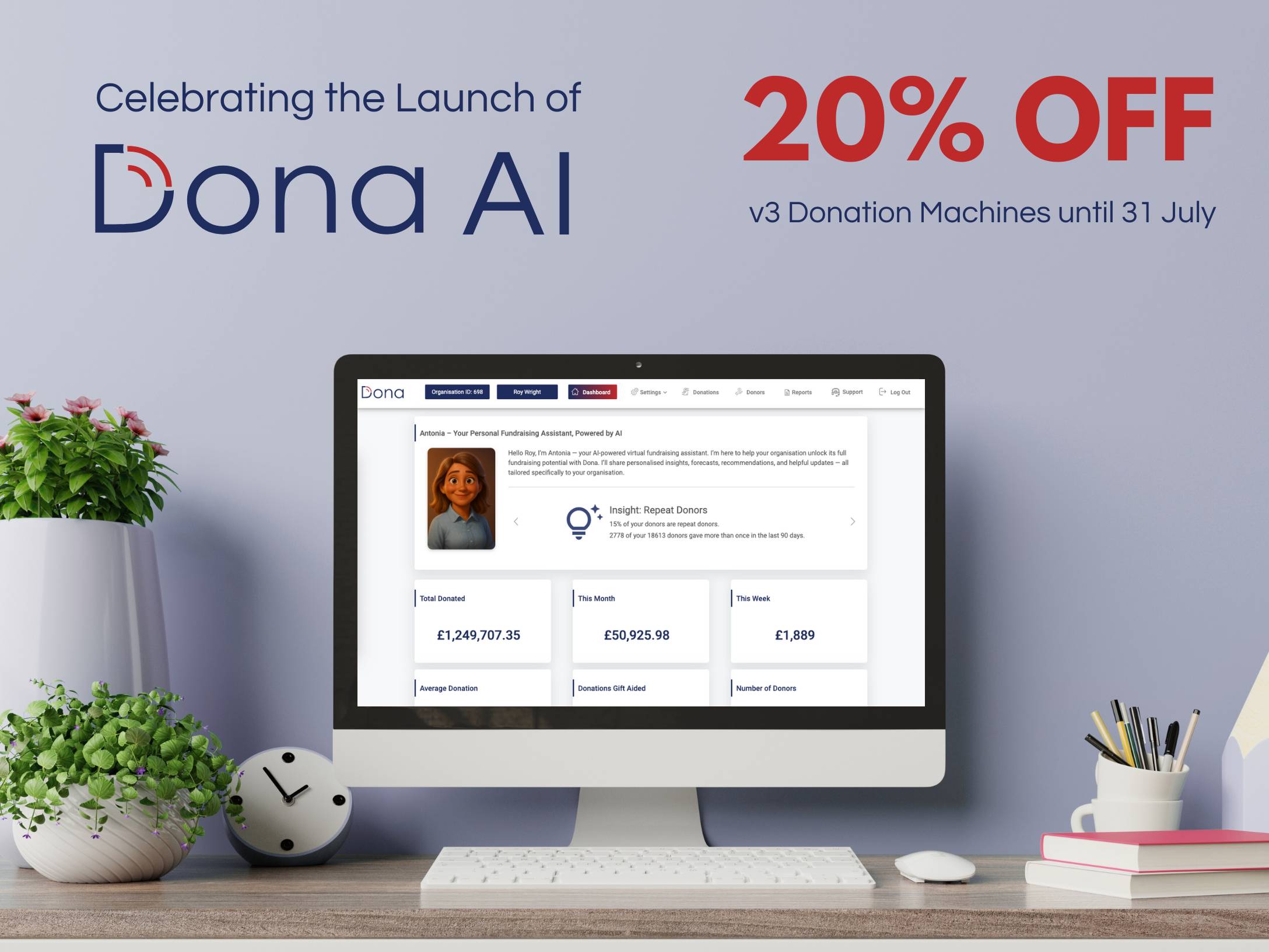 Dona AI Launches wit 20% discount for July 2025