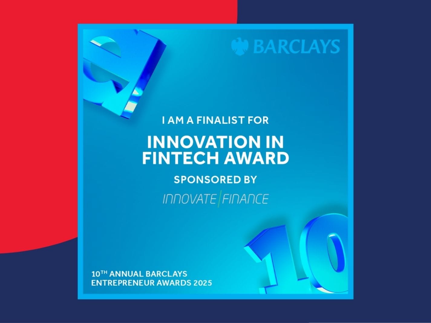 Innovation in Fintech Award for Dona - recognition by Barclays of best donation machines for charities