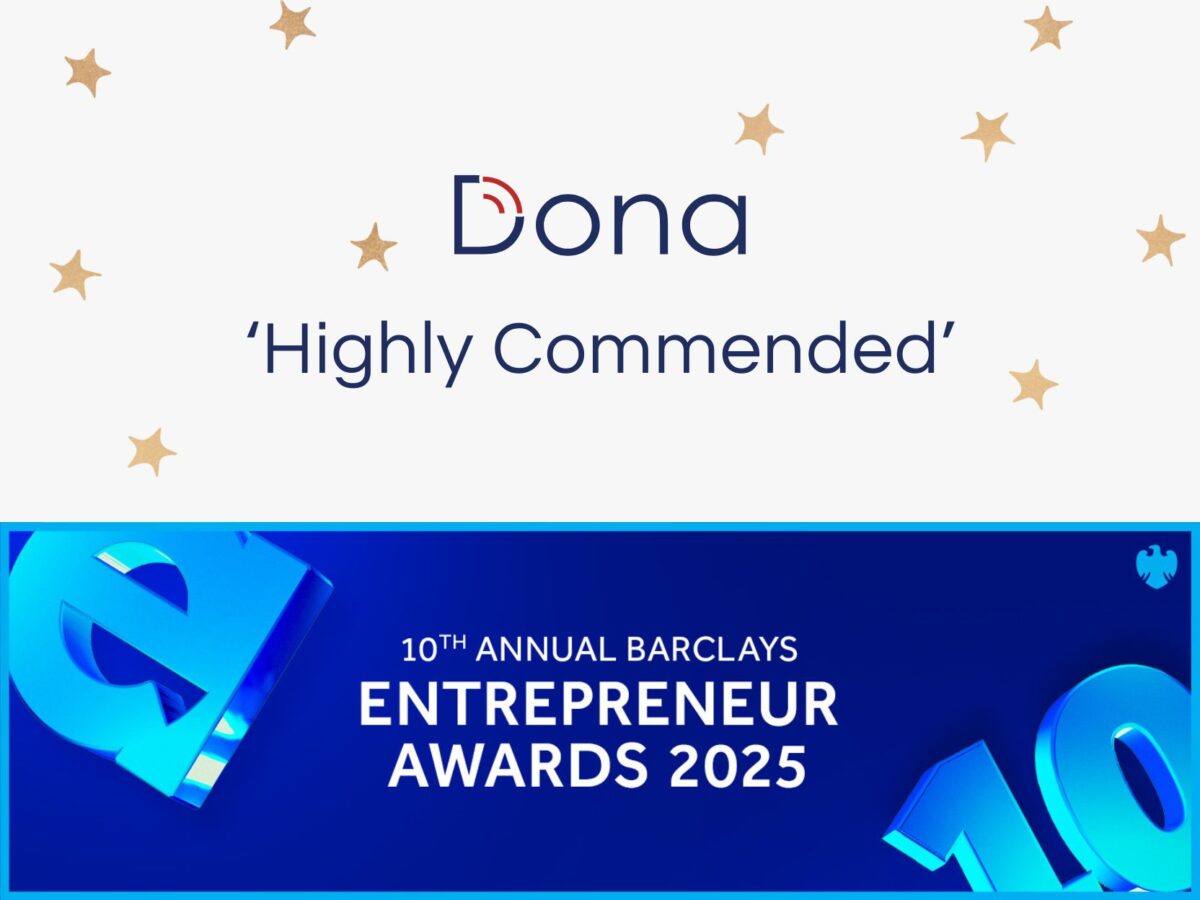 Dona Donations Highly Commended at the Barclays Entrepreneur Awards 2025 for Innovation in Finance